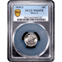 1945-S Micro S Mercury Dime (10c) Obverse Slab Image