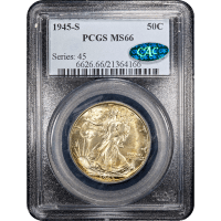 1945-S Walking Liberty Half Dollar (50c) Obverse Slab Image