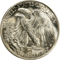 1945 Walking Liberty Half Dollar (50c) Reverse Image