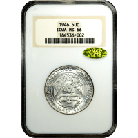 1946 Iowa Commem Half Dollar (50c) SLAB Image