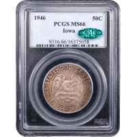 1946 Iowa Commemorative Half Dollar (50c) SLAB Image