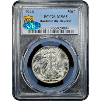 1946 Walking Liberty Half Dollar (50c) Doubled Die Reverse SLAB Image