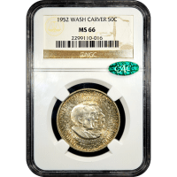 1952 Washington-Carver Commemorative Half (50c) Obverse Slab Image
