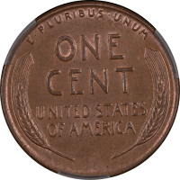 1955 Doubled Die Lincoln Cent (1c) Reverse Image