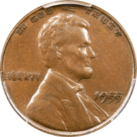 1955 Doubled Die Lincoln Cent (1c) OBVERSE Image