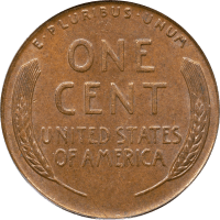 1955 Doubled Die Lincoln Cent (1c) Reverse Image