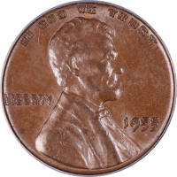 1955 Doubled Die Lincoln Cent (1c) Obverse Image