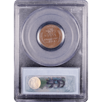 1955 Doubled Die Lincoln Cent (1c) Reverse Slab Image