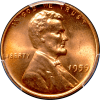 1959 Lincoln Cent (1c) OBVERSE Image