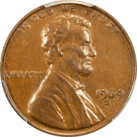 1969-S Doubled Die Lincoln Cent (1c) Obverse Image