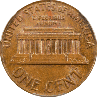 1969-S Doubled Die Lincoln Cent (1c) Reverse Image