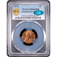 1972 Doubled Die Lincoln Cent (1c) Obverse Slab Image