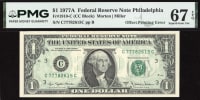 1977A $1 Reverse Offset Printing Error OBVERSE Image