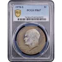 1978-S Ike Dollar ($1) Toned Obverse Slab Image