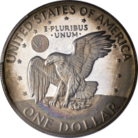 1978-S Ike Dollar ($1) Toned Reverse Image