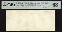1988A $1 First Print Reverse Missing Error FRN OBVERSE Image
