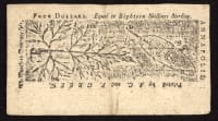 April 10, 1774 $4 Maryland Colonial REVERSE Image