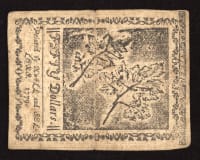 January 14, 1779 Continental Currency Colonial Fifty Dollars ($50) Reverse Image