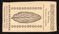 March 25, 1776 1s New Jersey Colonial REVERSE Image