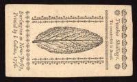 March 25, 1776 New Jersey Colonial Twelve Shillings (12s) REVERSE Image