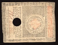 May 5, 1780 Massachusetts Colonial Five Dollars ($5) REVERSE Image