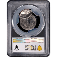ND Washington Quarter (25c) Error - Double Struck 80 Pct Off-Center Reverse Slab Image