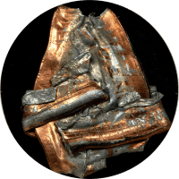 No Date Lincoln Cent (1c) Error - Multi-Strike Bonded Foldover Obverse Image