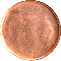 No Date Lincoln Cent (1c) Error - Struck Through Late Capped Die Obverse Image