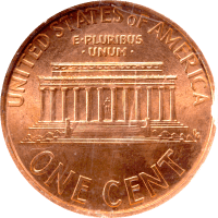 No Date Lincoln Cent (1c) Error - Struck Through Late Capped Die Reverse Image