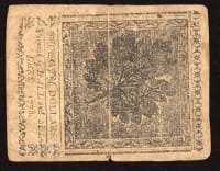 September 26, 1778 Continental Currency Colonial Twenty Dollars ($20) Reverse Image