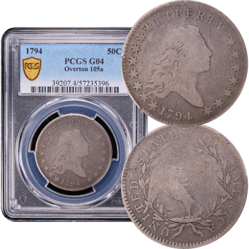 1794 Flowing Hair Half Dollar (50c) O-105a Composite Image