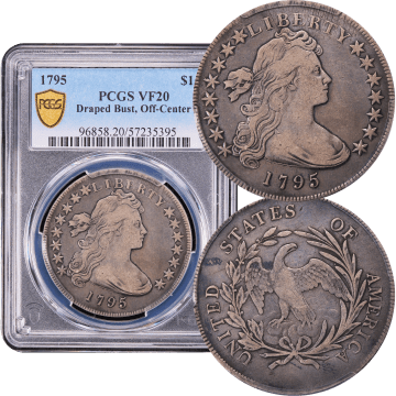 1795 Draped Bust Dollar ($1) Off-Center Composite Image