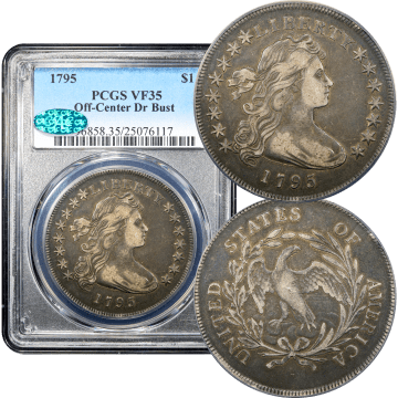 1795 Draped Bust Dollar ($1) Off-Center Composite Image