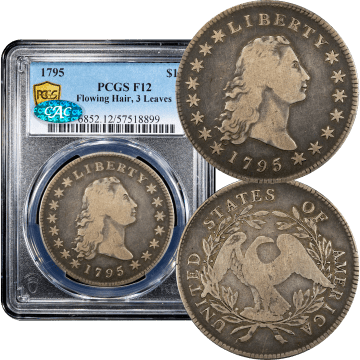 1795 Flowing Hair Dollar ($1) 3 Leaves Composite Image