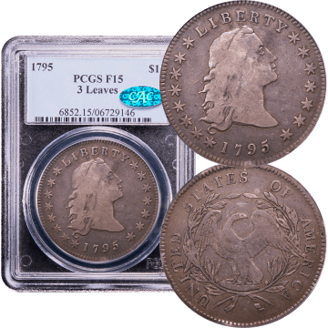 1795 Flowing Hair Dollar ($1) 3 Leaves Composite Image