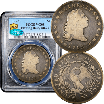 1795 Flowing Hair Dollar ($1) BB-27 Composite Image