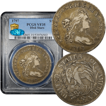 1797 Draped Bust Dollar ($1) 10x6 Stars Composite Image