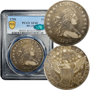 1798 Draped Bust Dollar ($1) BB-118  Composite Image