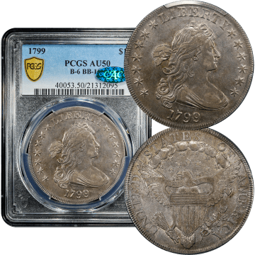 1799 Draped Bust Dollar ($1) BB-162 Composite Image