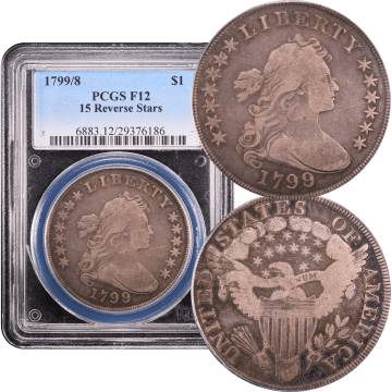 1799/8 Draped Bust Dollar ($1) 15 Reverse Stars Composite Image
