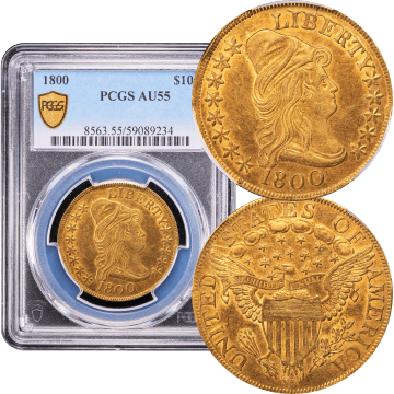 1800 Turban Head Gold Eagle ($10) Composite Image