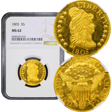 1805 Draped Bust Gold Half Eagle ($5) Composite Image