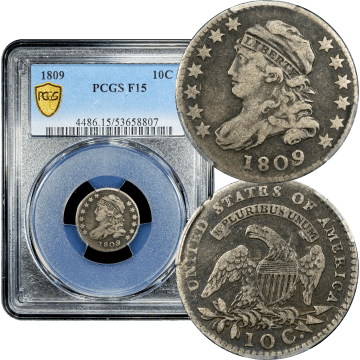 1809 Capped Bust Dime (10c) Composite Image