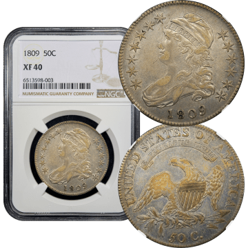 1809 Capped Bust Half Dollar (50c) Composite Image