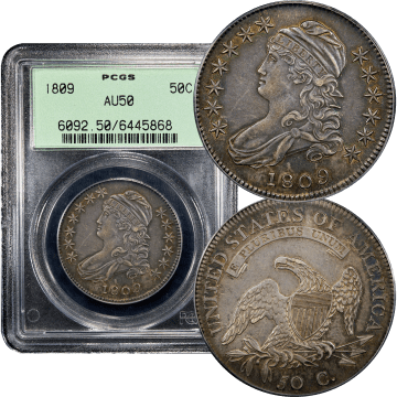 1809 Capped Bust Half Dollar (50c) OGH Composite Image