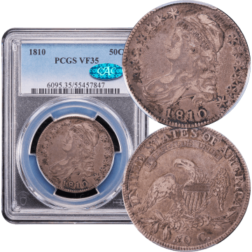 1810 Capped Bust Half Dollar (50c) Composite Image