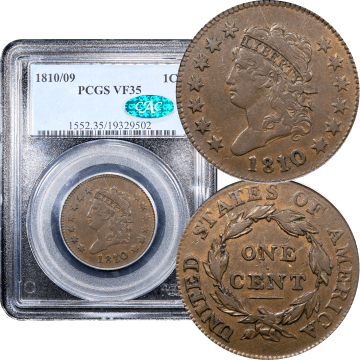 1810/9 Classic Head Large Cent (1c) S-281 Composite Image