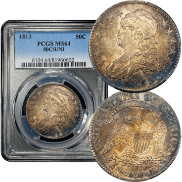 1813 Capped Bust Half Dollar (50c) 50c/UNI Composite Image