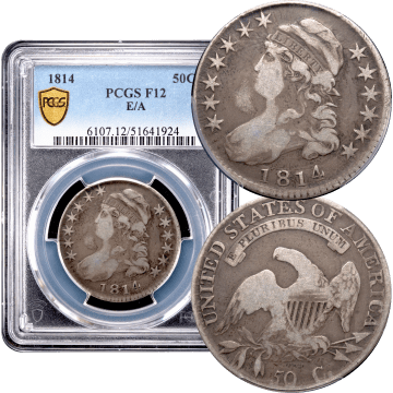 1814 Capped Bust Half Dollar (50c) E/A Composite Image