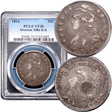 1814 Capped Bust Half Dollar (50c) E/A Composite Image